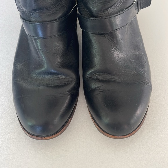 UGG Women's Channing II Boots Leather Sheepskin Sock Liner Black Size 10 - Picture 4 of 14